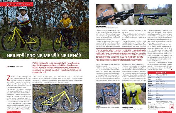 Beany Zero test in Bike Guru magazine